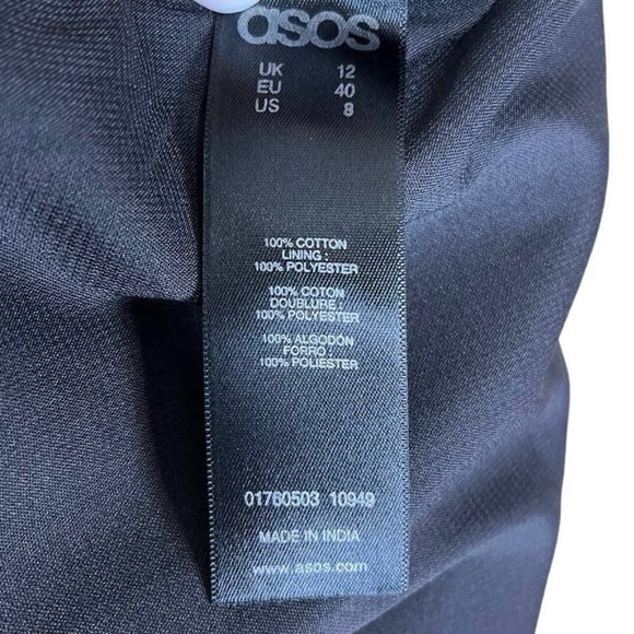 ASOS 100% Cotton Mini Skirt, Multicolored, Unique Design, Medium - Picture 6 of 7